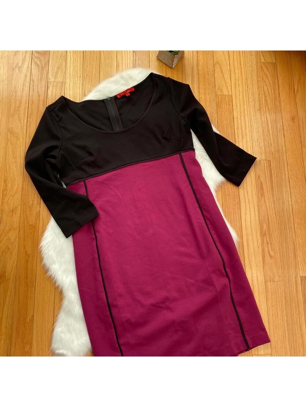 Narciso Rodriguez for Design Nation Long Sleeve Colorblock Dress Size L